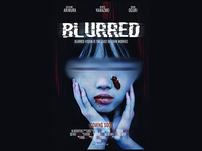 Blurred Movie Poster design horror photoshop typography