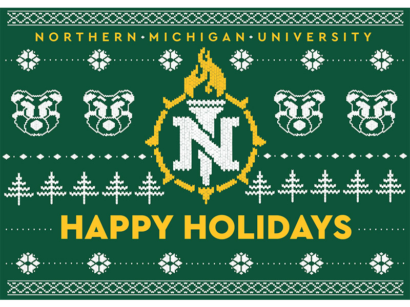 NMU Holiday Card by Emily Quinn on Dribbble