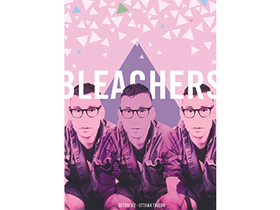 One Hour Design Challenge - 1.12.16 - Bleachers bleachers music poster one hour design