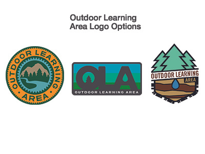 Outdoor Learning Area - Logo Options botany logo nature northern michigan university ola trees