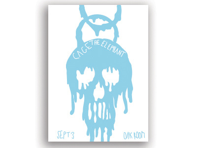 One Hour Design Challenge - Cage the Elephant cage the elephant gig poster