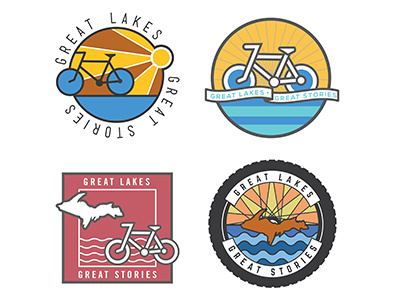 Great Lakes Great Stories Logo Options