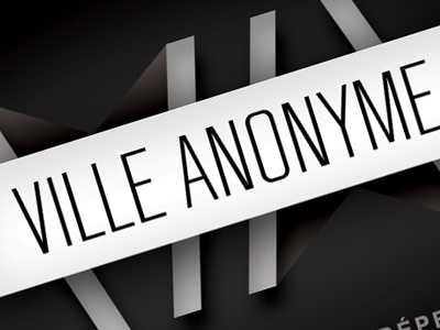 ville anonyme / logotype anonymous black black and white bw logo logotype ville anonyme white