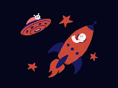 Ticket to the Moon illustration space