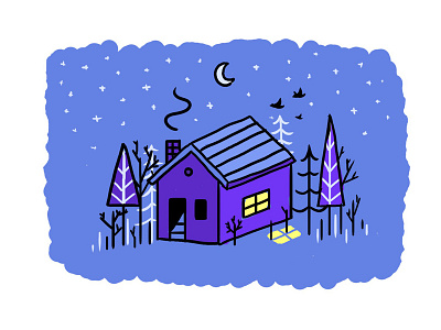 Winter House illustration