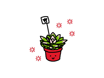 Hey illustration plant