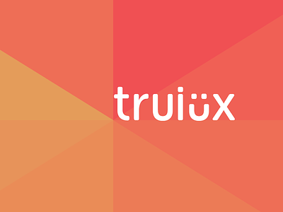 Truiux Branding branding logo red simple ux