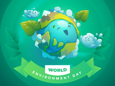World Environment Day 3d graphic design
