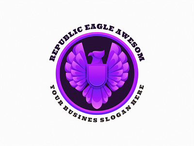 Eagle Logo Color animal bird branding design eagle elegant graphic design icon illustration logo logodesign logoicon logomascot mascot vector