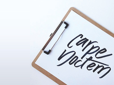 Seize the Night carpe noctem diem print lettering