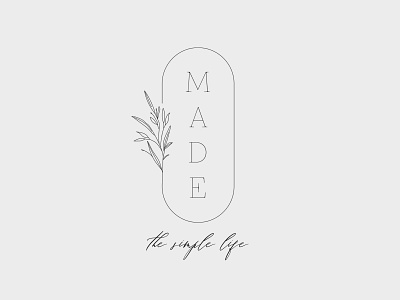 Made - The Simple Life botanical branding cosmetics delicate logo minimal simple