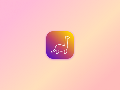 Daily UI 005 - App Icon dailyui dinosaur icon mobile ui