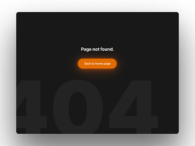 Daily UI 008 - Error 404 page