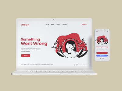 Error 404 Page app design graphic design ui ux