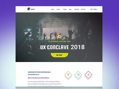 Event web ui design