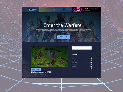 The Crusade - Gaming Figma Template