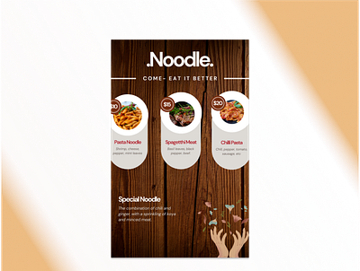 Noodles Food Menu branding design food menu graphic design icon illustration logo menu typography ui ux vector