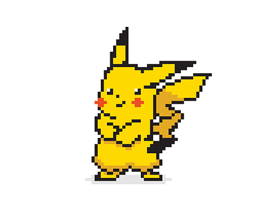 Thug Pikachu : Pixel Art cartoon illustration pikachu pixel pokemon pokemon go