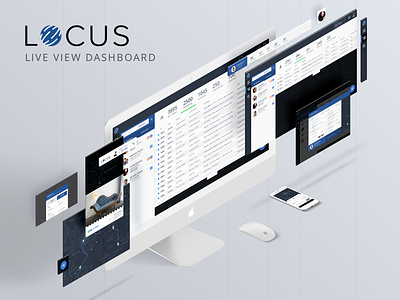 Locus Live view Dashboard dashboard live view logistics map material mockup screens tracking ui ux web