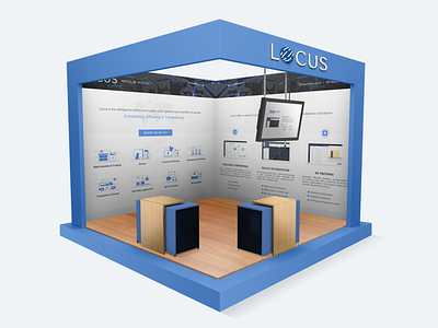 Locus Conference Booth banner booth display graphic design locus logistics poster print startup ui