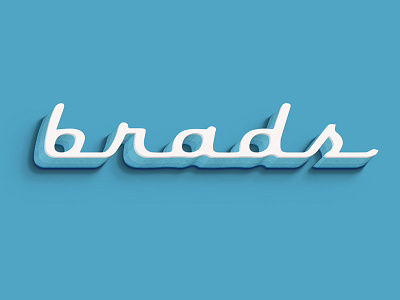 Brads Logo Design art calligraphy company logo design futuristic lettering logo minimalistic modern retro typography vintage