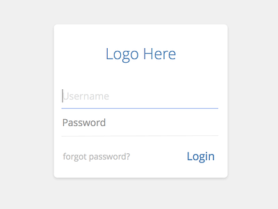 Login Form Concept