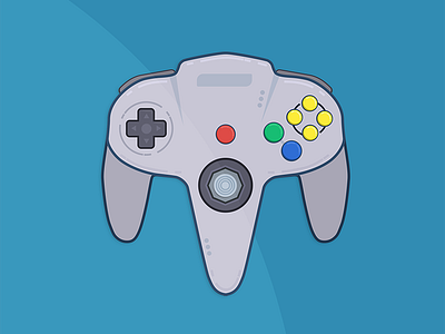 N64 Controller controller gaming illustration n64