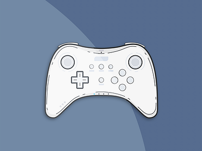 Wii U Pro Controller controller gaming illustration nintendo wii u