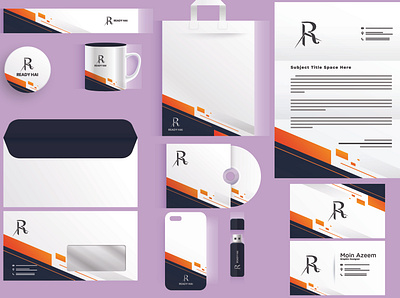 Stationary Designs Software: Adobe Illustrator branding business card envelop graphic design illustrator letter head stationary designs vector
