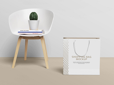 Shopping Bag Mockups bag branding graphic design logo mockup paper bag