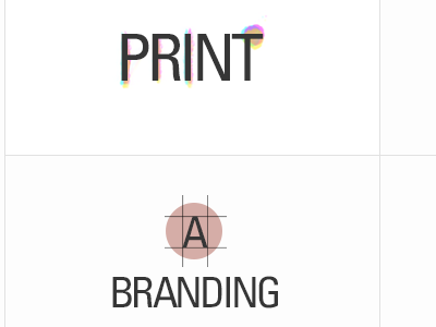 Services branding portfolio print services typography