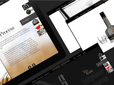 Work Detail Page design layouts portfolio presentation studio work vodka website
