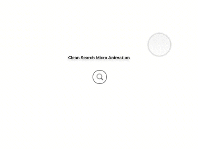 Search Click Button Micro Interaction