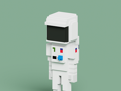 Voxel Astro for sandbox nft sandbox voxel voxel art