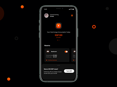 Smart Home Energy Management app design appdesign energy ios mobile app money save money smart home app smart house smarthome ui design uiux ux ux design uxdesign uxui