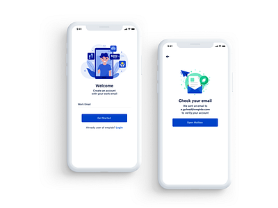 Empida - Employees Health & Wellbeing App app design clean design clean ui donate donation employee health mobile app signup stats ui design uiux uxdesign wellbeing