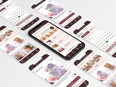 Mobile App UI/ UX Design Patisserie Le Croissant