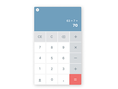 Daily UI #004 Calculator calculator clean dailyui design modern simple ui ux