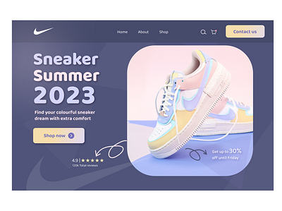 Daily UI #003 Landingpage branding colourful dailyui design graphic design landingpage logo retro ui ux vintage web design