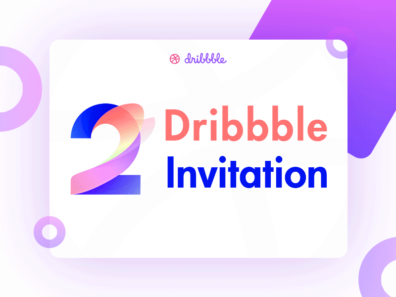 2 Dribbble Invites 2 debut draft dribbble gif giveaway invitation invite one shot
