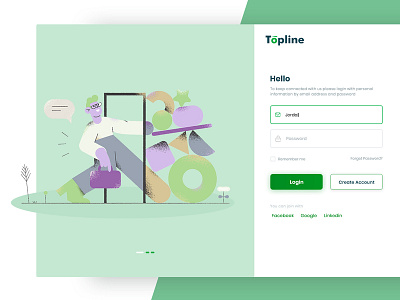 Web Login Screen character color dashboad design hello login logo love minimal signup ui ux web