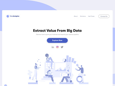 Data Analytics data design dribbble explore illustration minimal web