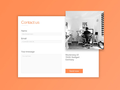 Daily UI | #028 | Contact us contact contact form daily ui design form mail message online ui ux webdesign website