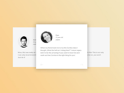Daily UI | #039 | Testimonial cards clean comment daily ui quote testimonial ui users ux