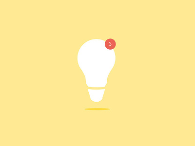 Daily UI | #049 | Notifications app daily ui design flat lightbulb message minimal notification ui ux