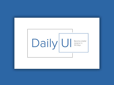 Daily UI | #052 | Daily UI Logo blue ci daily ui design logo simple typographie ui ux