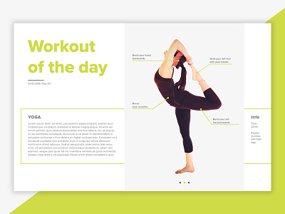 Daily UI | #062 | Workout of the day app card challenge daily ui exercise fitness training ui ux workout yoga