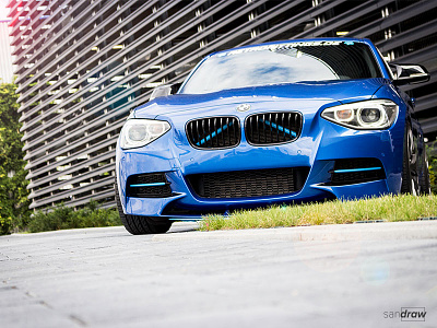 BMW 1er Photoshoot 1er blue bmw car colorful design edit modern photography street