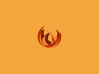 The Elements - Fire circle design digital fire graphic graphic design icon icon artwork illustration logo orange vector