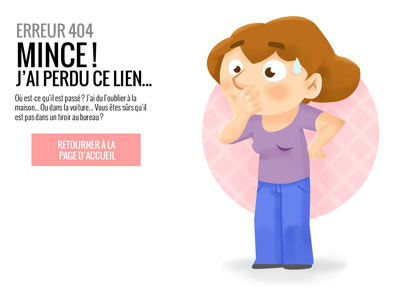 404 cartoon page 404 webdesign website woman